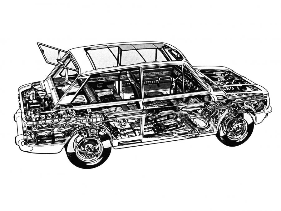 Схема Hillman Imp (Mk I) 1963 года  (UK) (фото 3 из 3)